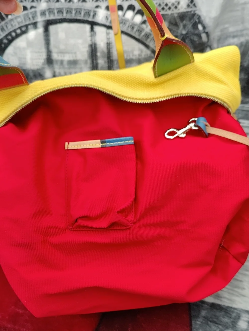 Dooney & Bourke Yellow Canvas Y2K Satchel
